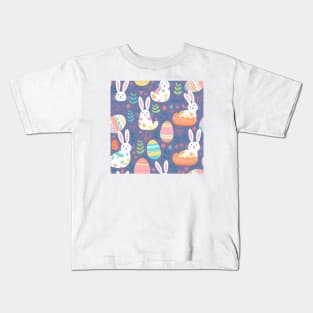 Colorful easter egg hunt pattern Kids T-Shirt